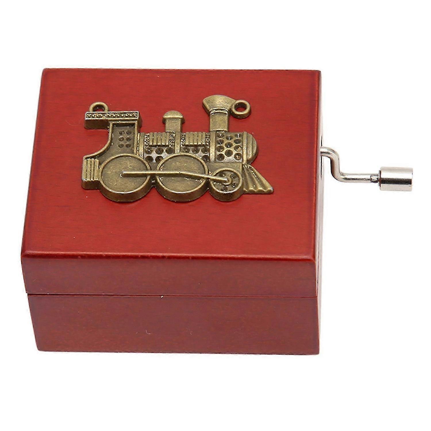 2025 أحدث طراز صندوق الموسيقى الخشبي الكلاسيكي الرجعية نمط الكرنك اليد دائم