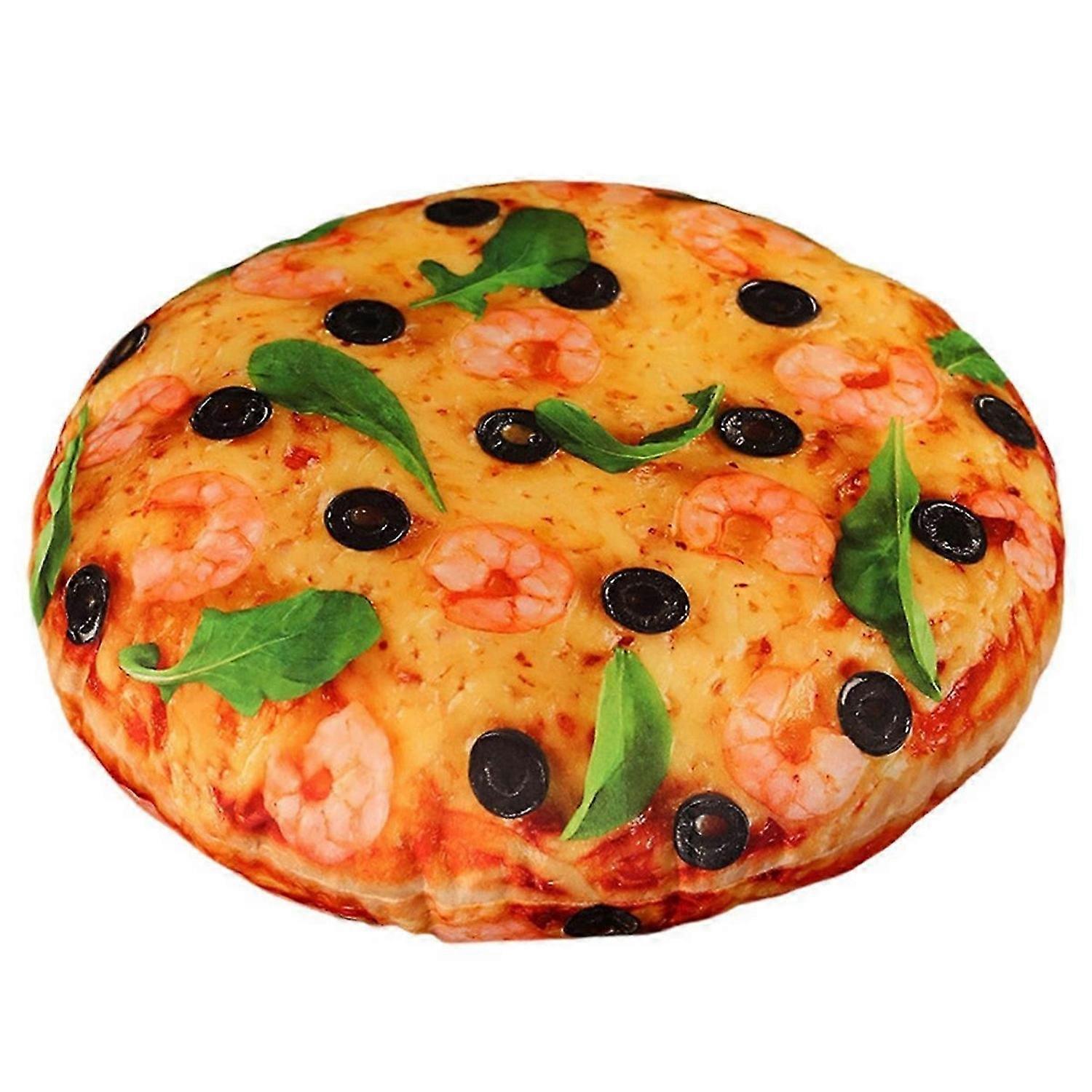 Funny 3D Round Food Plush Stuffed Pillow,Shrimp