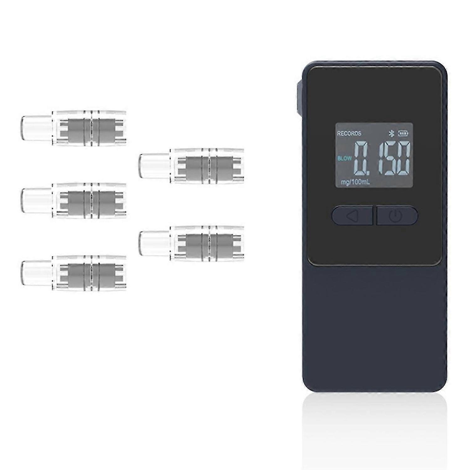 AT808 Portable Professional Alcohol Detector Bluetooth APP Exhaled Gas Detection Fuel Cell Sensor