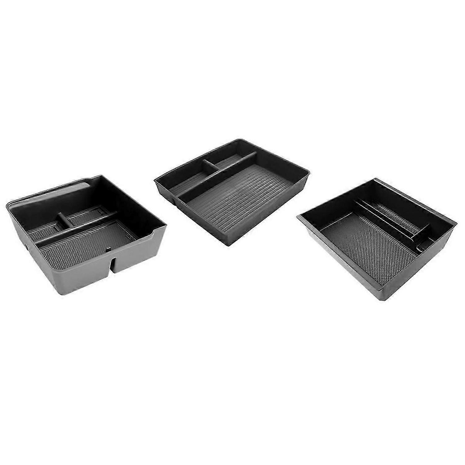 Center Console Organizer Trays for 2024 Console Armrest Hidden Drawer Storage Box Accessories