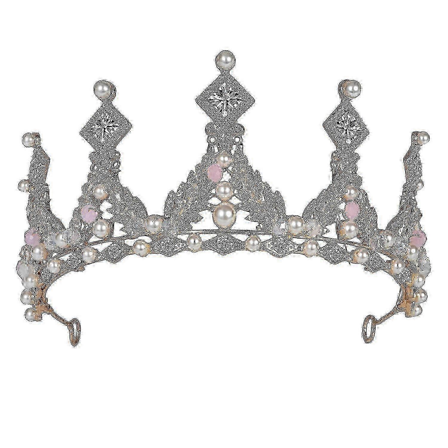 Krystallprinsesse krone for jenter, gull barnebursdagskrone