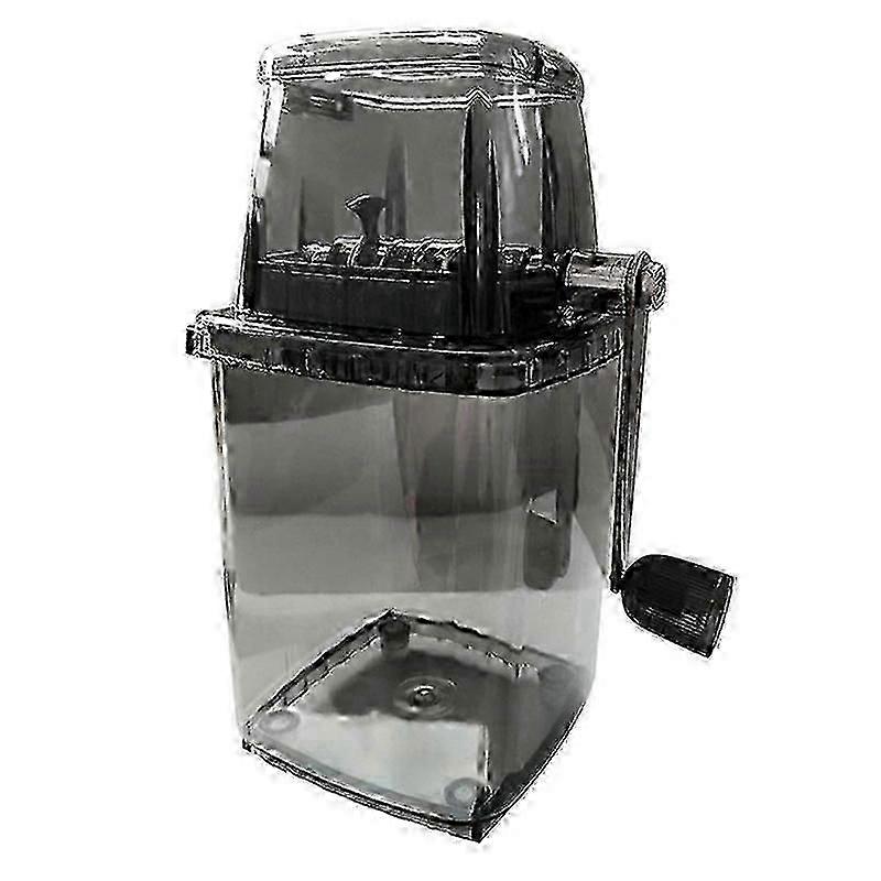 Οικιακή χειρωνακτική μηχανή πάγου θραυστήρα πάγου διαφανής ξυρισμένη μηχανή πάγου πολλαπλών χρήσεων, ξυρισμένη μηχανή πάγου, μαύρη