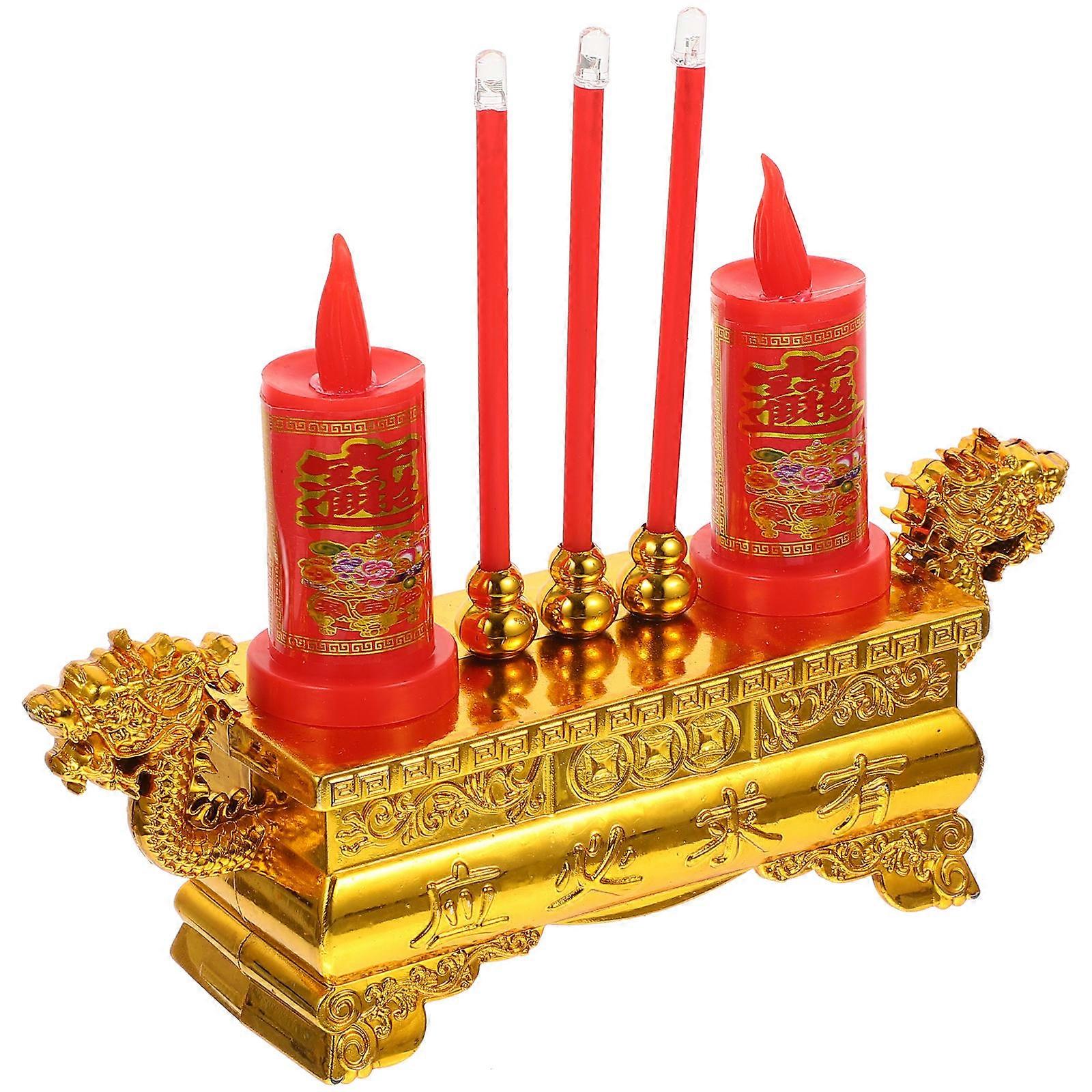 Electric Incense Burner Plastic LED Incense Burner for Offering 4Pcs