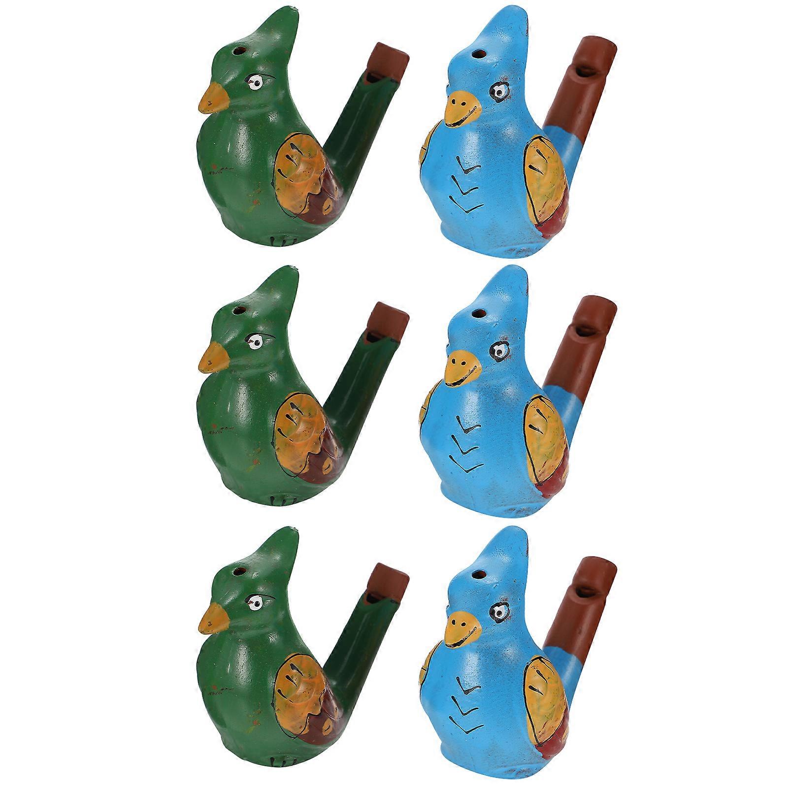 Whistle Ceramic Kids Whistle for Interactive Play 6Pcs