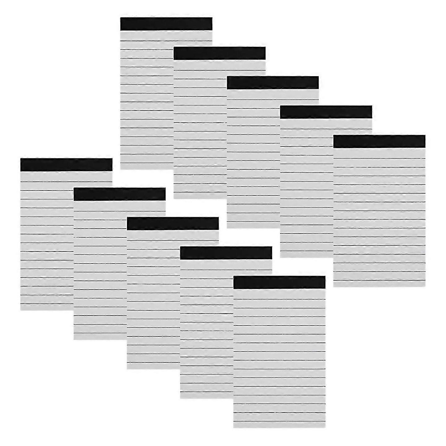 For 10 Pcs Handwriting Line Pocket Notebook Refill A7 Memo Book Refill