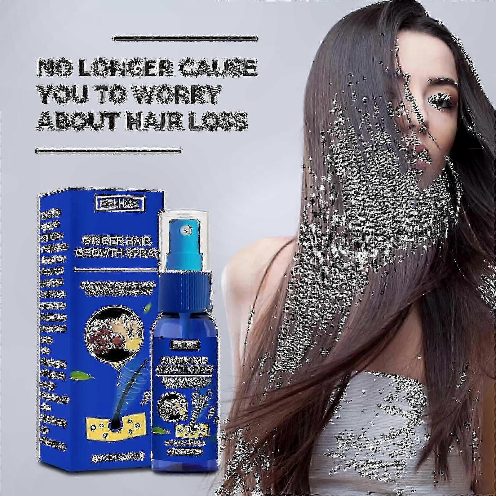 Ginger Root Spray for Enhanced Hair Growth and Stronger Locks Solution