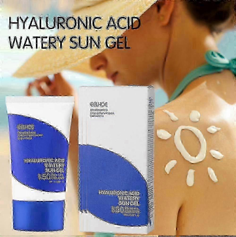 1pc Hyaluronic Acid Moisturizing Sunscreen Gel Moisturizing And Refreshing Against Uv Rays Outdo