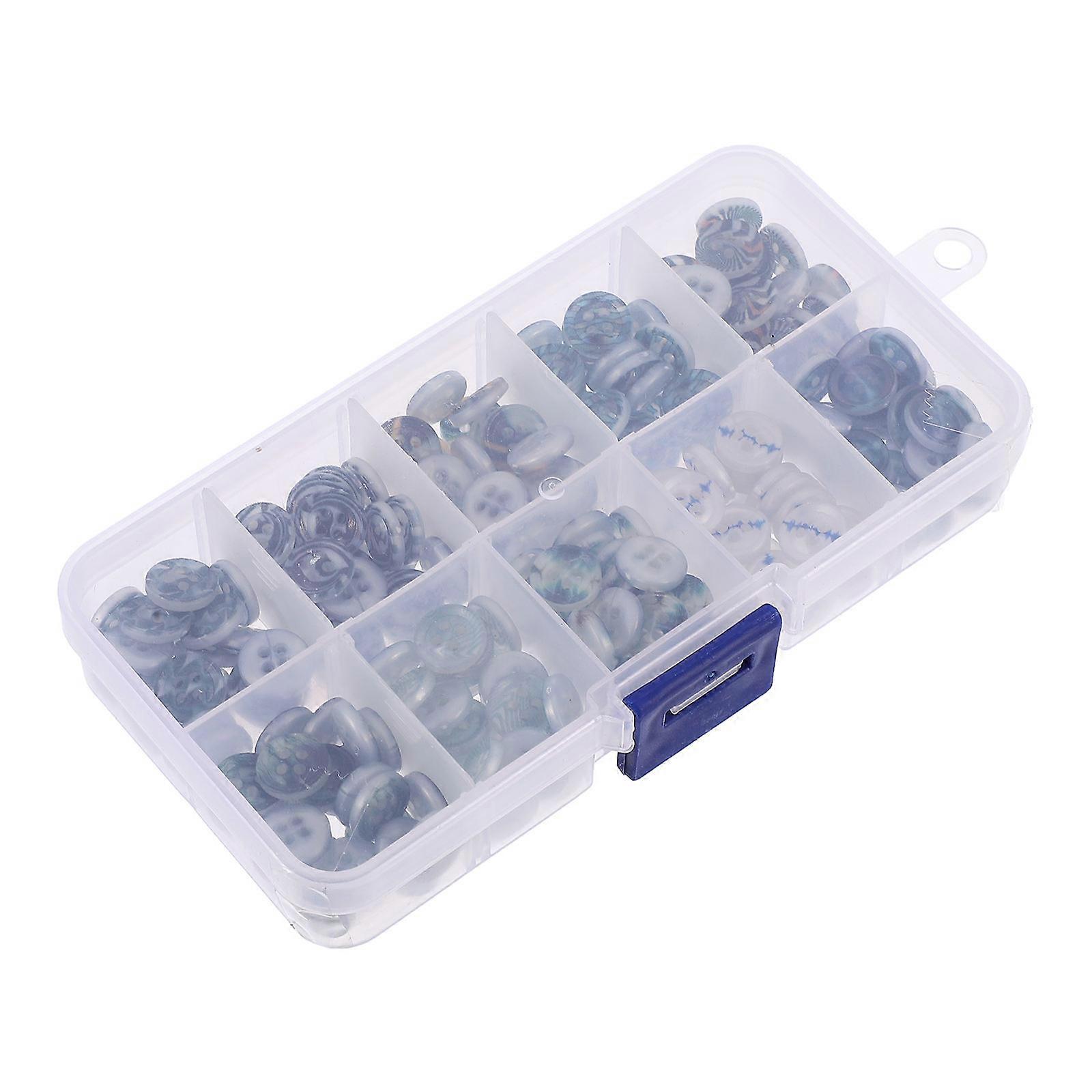 DIY Kou Acrylic Buttons for Decoration 200Pcs Assorted Color Mixed Style
