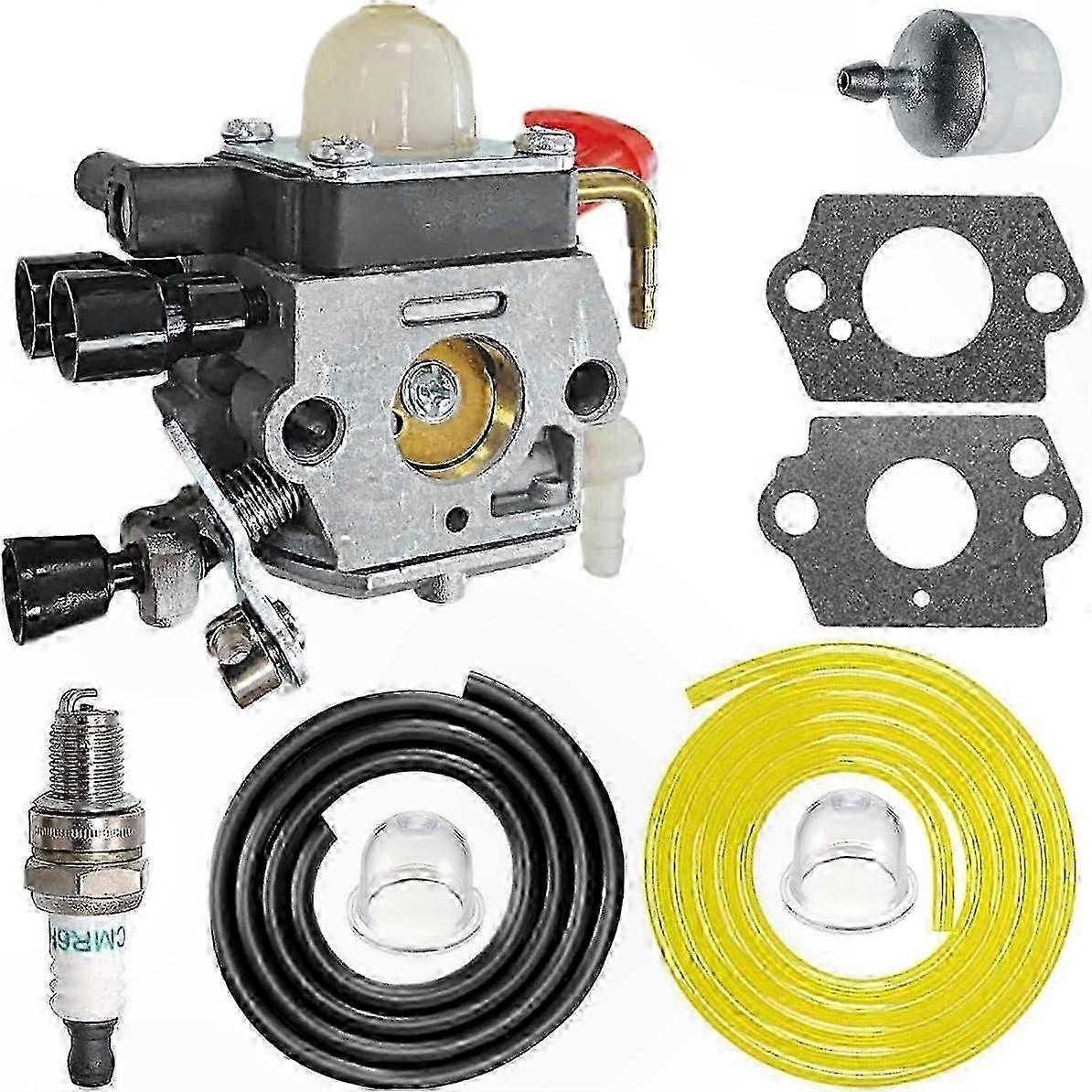 Replacement Carburetor Kit with Gasket and Spark Plug for Hedge Trimmer Models HS81 HS86