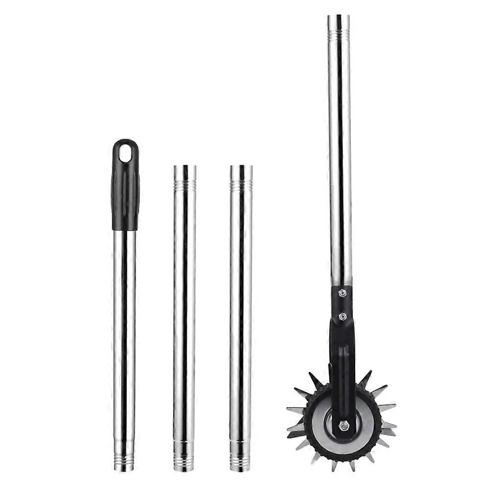 Lawn Edger Wheel Rotary Metal Edger with Manual Trimming 1Set