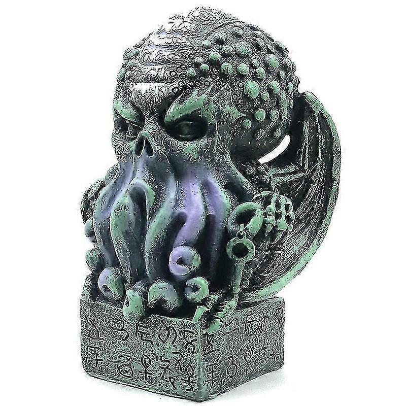 Green Halloween Ornaments, Crusu Mythical Statues, Resin Crafts