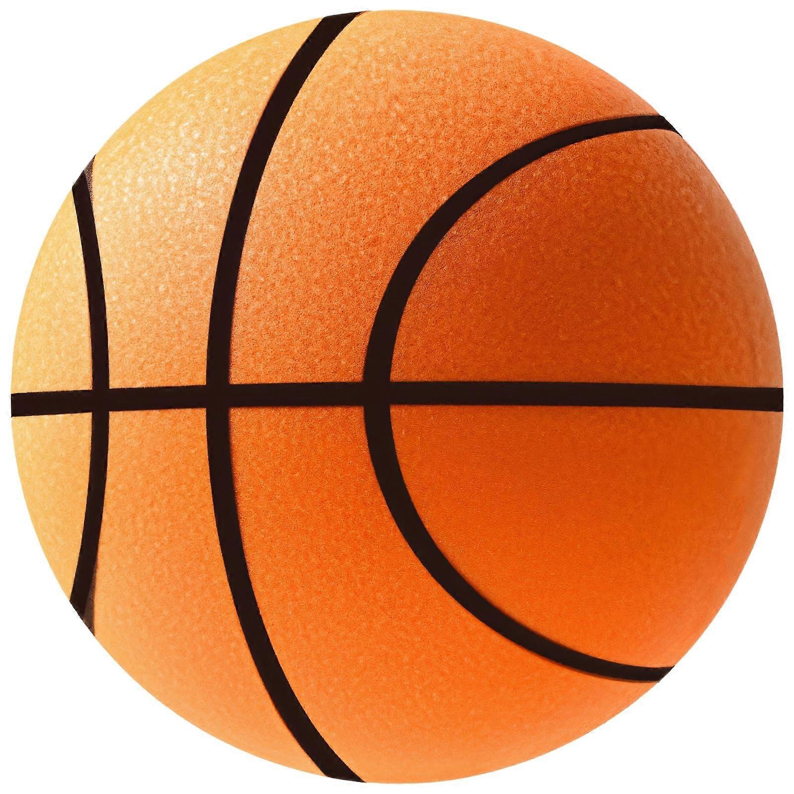Quiet Basketball Size 7 9.5 Inch Soft Ball Indoor Practice Basketball Noise Reduction