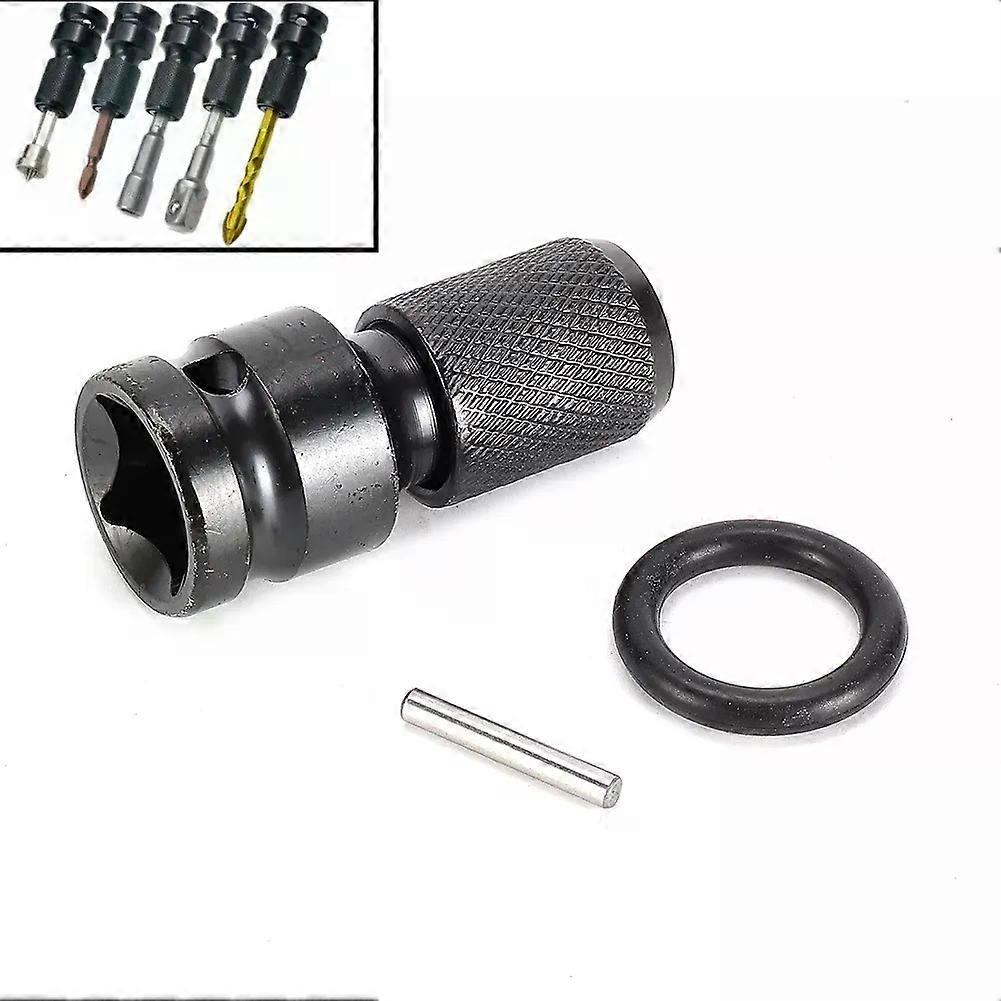 Drill Chuck Converter Socket Adapter Hex Shank 1/2Drive To 1/4 Impact Drilling Bits Driver Quick Load Adapter For Power Tools
