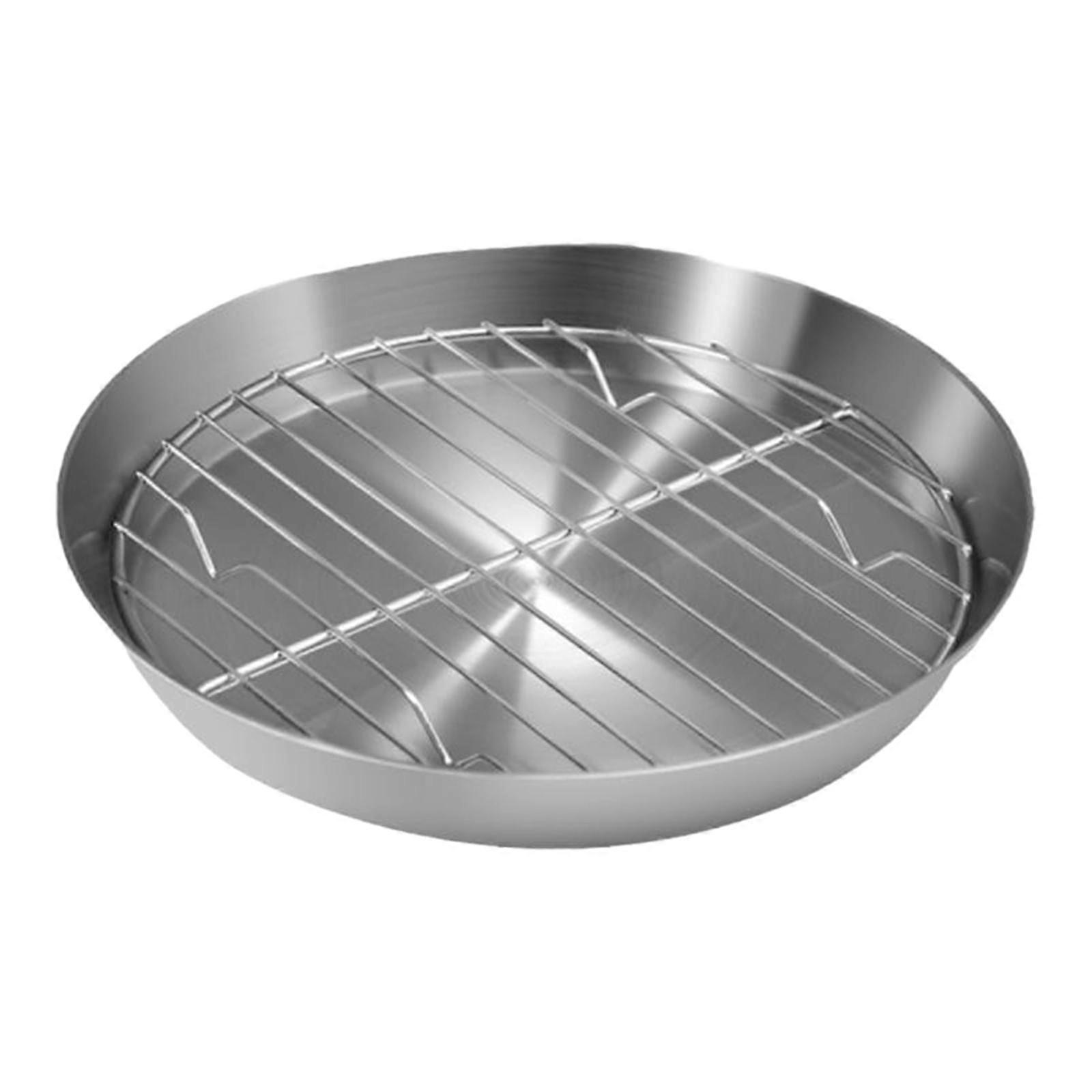 TISHITA Baking Tray with Rack Set Oven Pan with Cooling Rack Nonstick Bakeware Pan Cookie Pan for Bread Cookie Cooking Baking 20cm