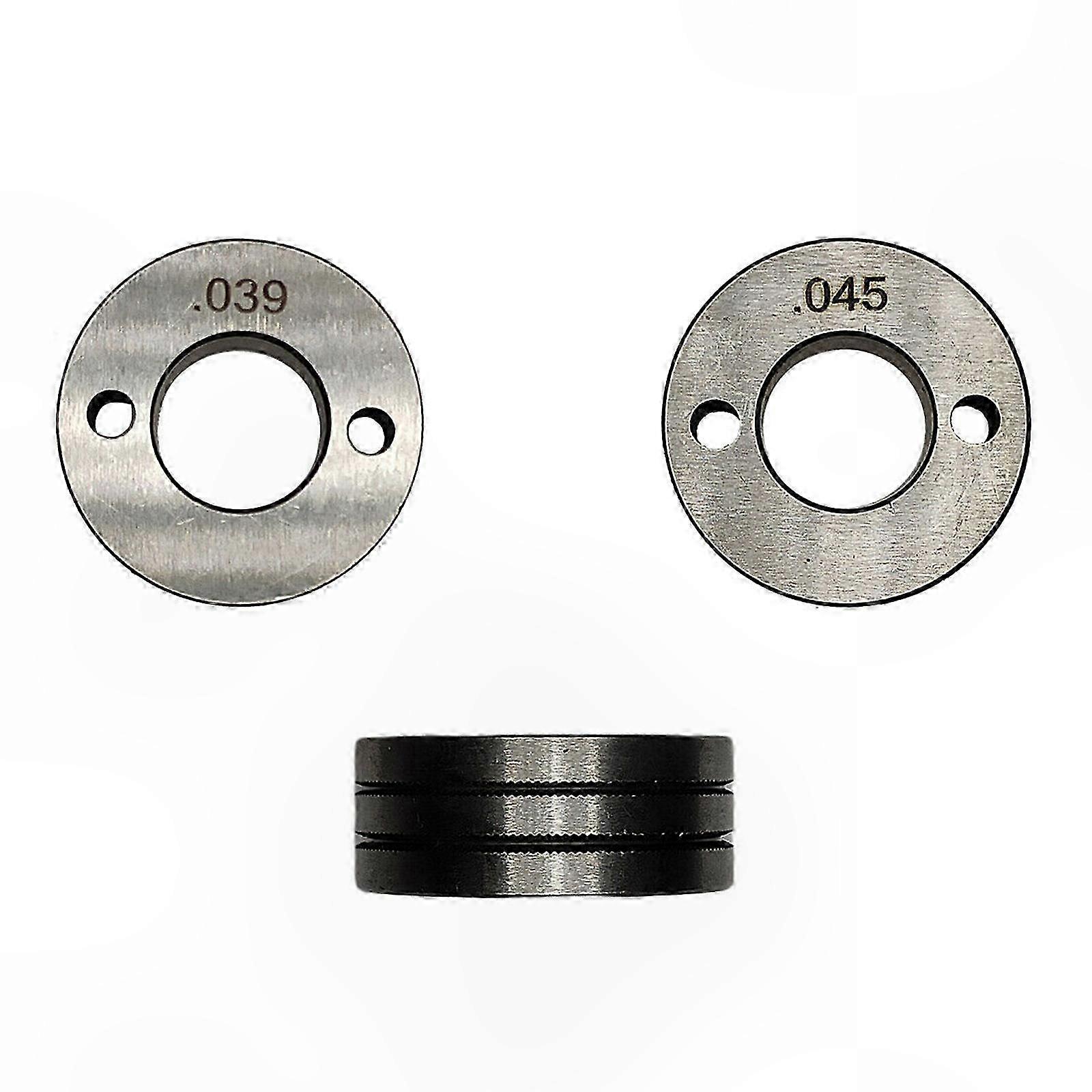 2-Pack Drive Roll Set with Knurled V U Groove for 023/.030 and 030/.035 Welding Applications