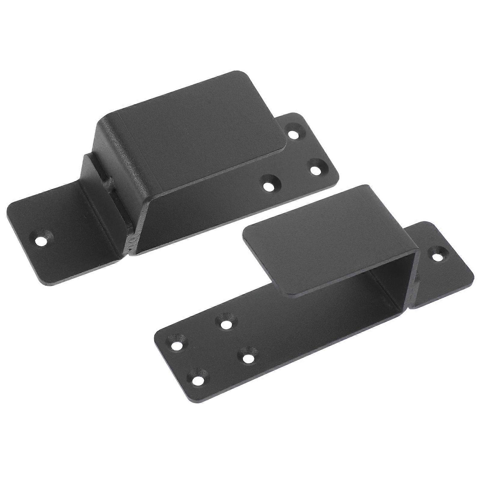 U-Shaped Door Security Bracket 4Pcs For Barn Door And Front Door Stability Support Metal Construction
