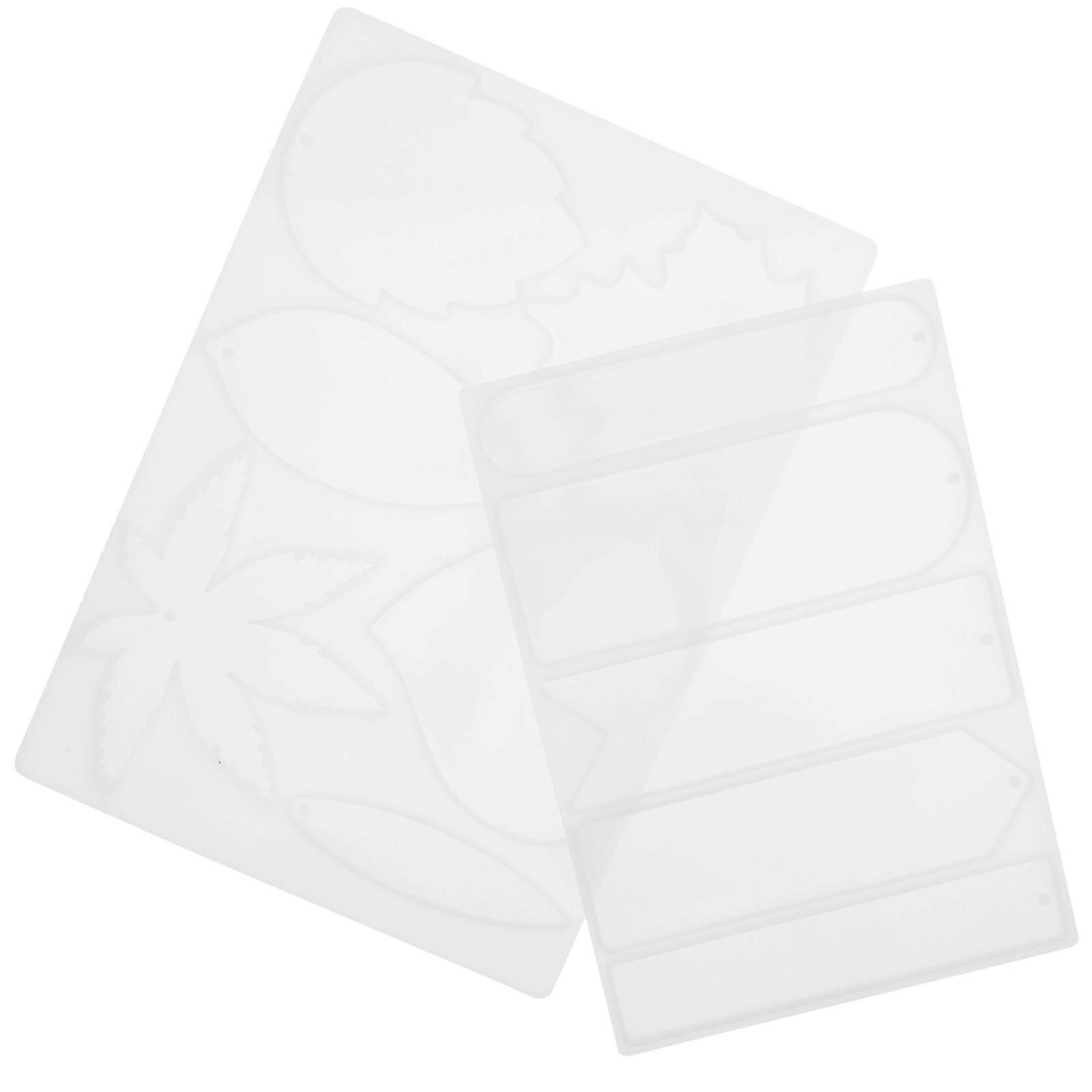 Resin Casting Bookmark Molds Craft Enthusiasts Durable Material Easy To Clean 2Pcs