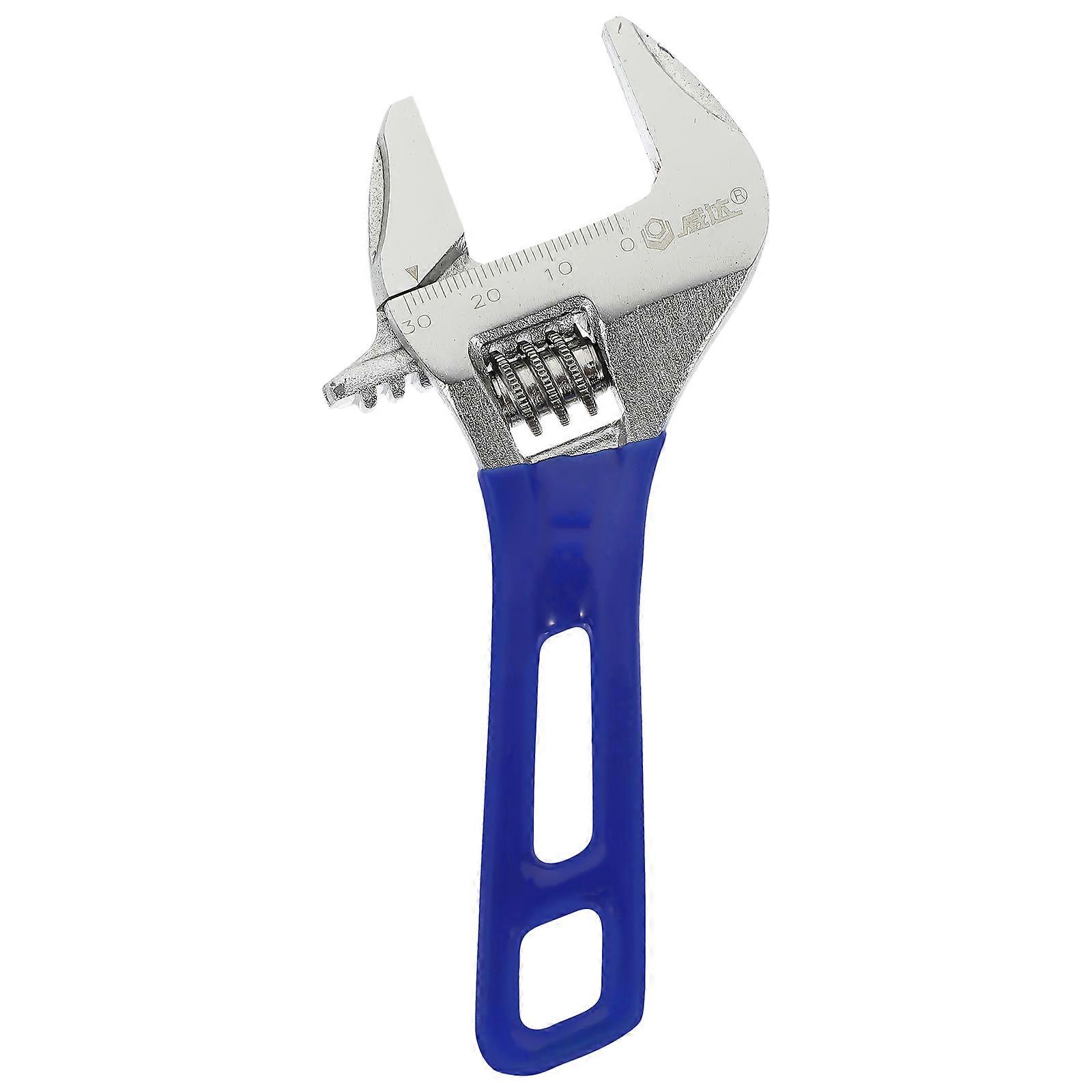 Monkey Wrench Adjustable Spanner for Home Use with Blue Finish