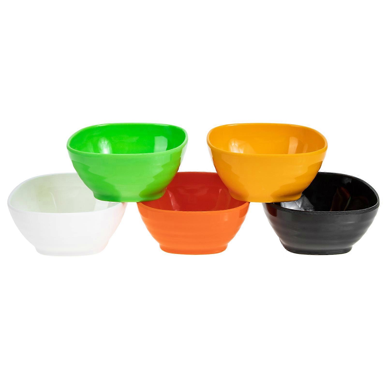 Ice Cream Bowls Rice Bowls for Sauce Serving 5Pcs Assorted Color Variety