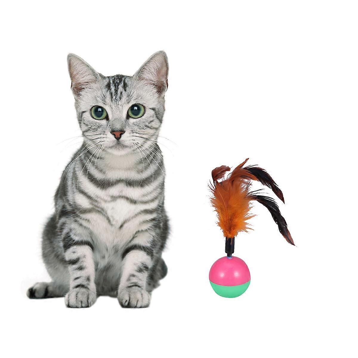 Pet Cat Interactive Toy Tumbler for Scratching 2Pcs