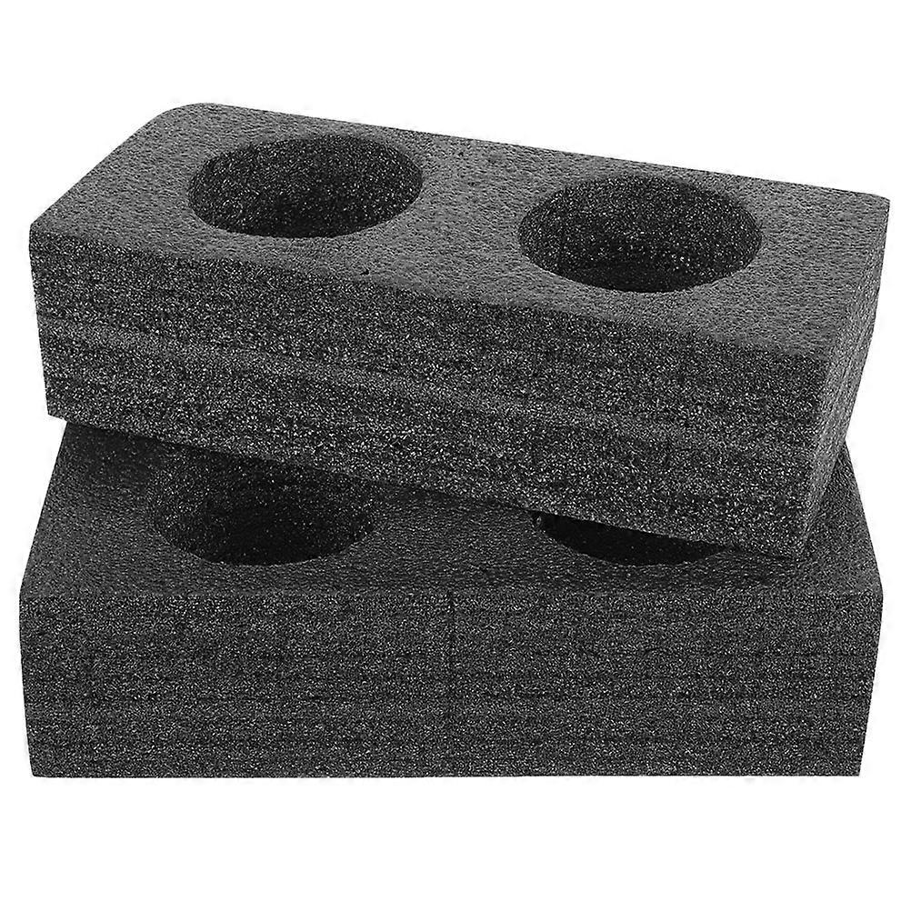 Beverage Container Transport Drink Cups For Staff Package And Takeout Drinks Black Foam Cup Holder 4 Pcs