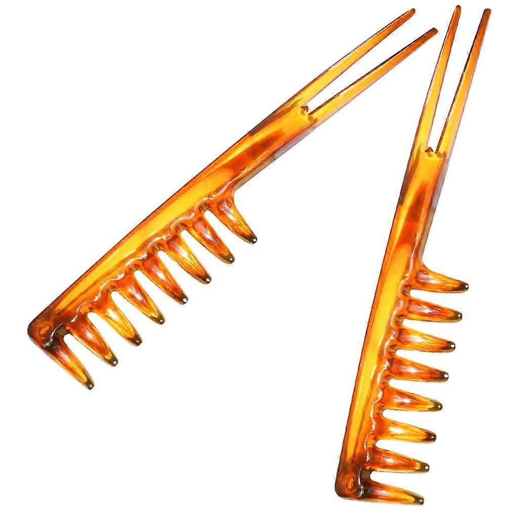 Men Hairstylist Comb Wide Tooth Comb for Hair Styling 8Pcs Set