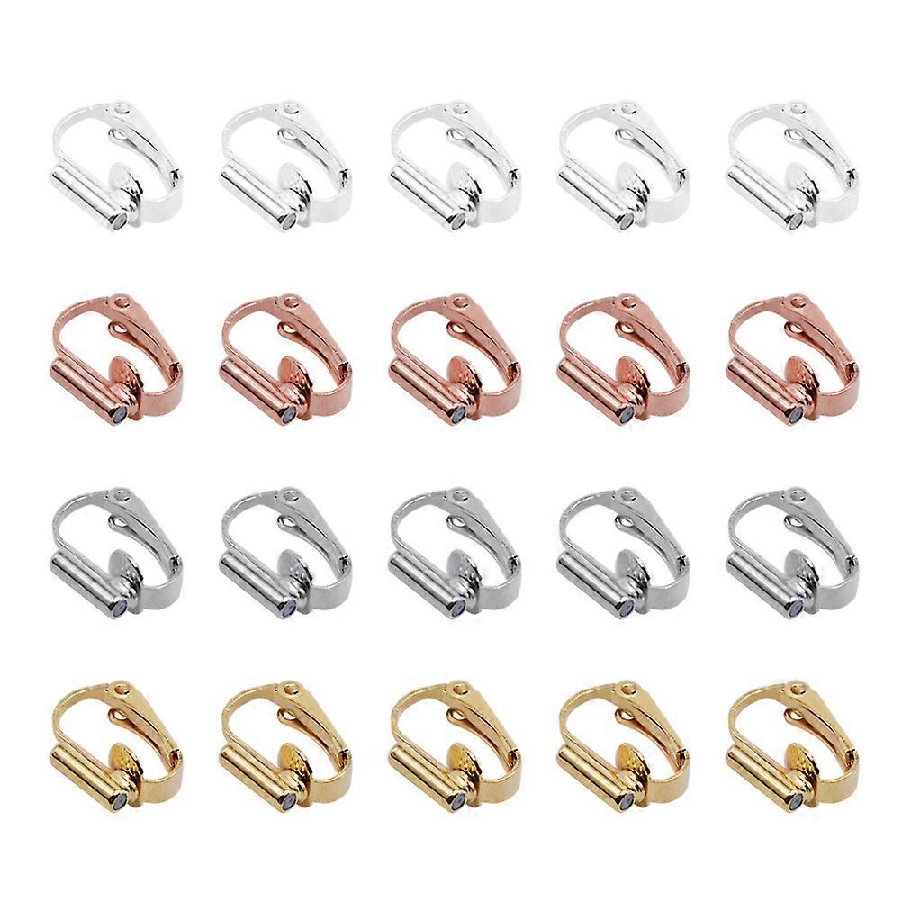 20Pcs Ear Clip Converters No Cutting Accessories For Everyday Use Assorted Color Easy To Wear