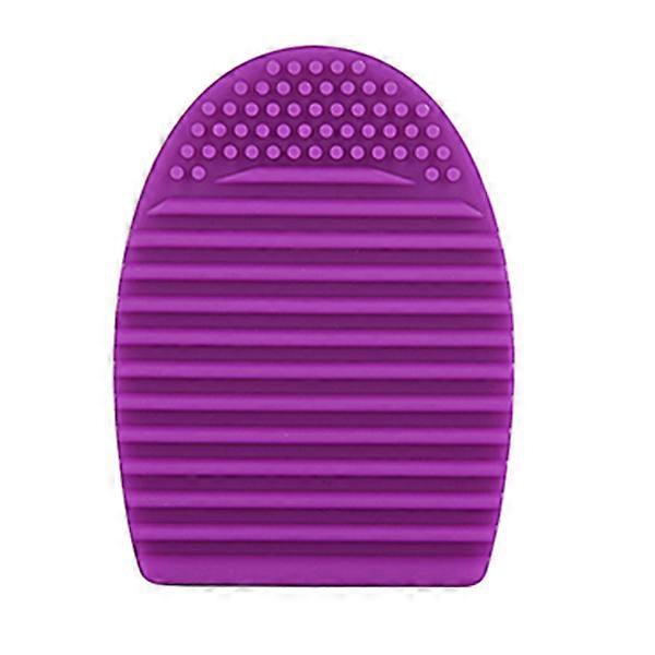 Cosmetic Clean Tools Silicone Makeup Brush Cleaner Egg Purple