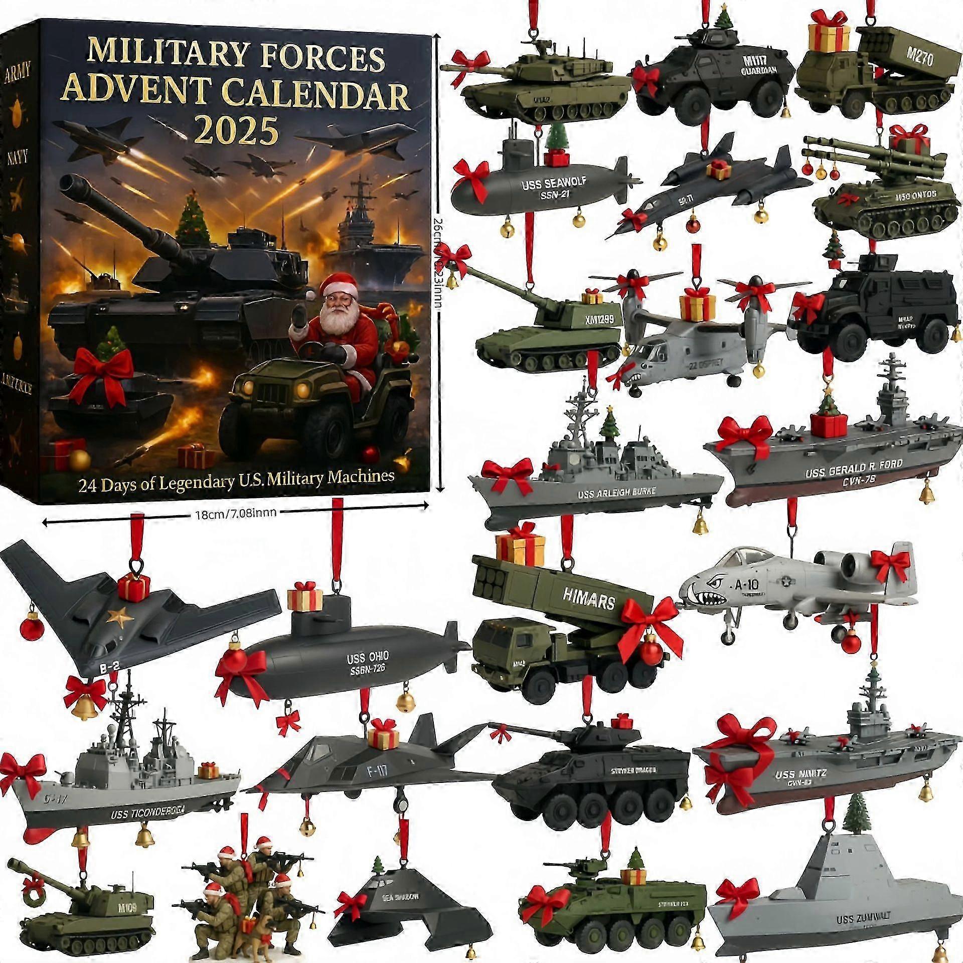 Advent Calendar2025 Armed Forces Legend Christmas Gift Advent Calendar Blind Box
