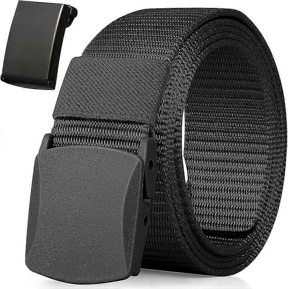 حزام نايلون ، حزام تكتيكي عسكري ، سريع من خلال أمن المطار ، مشبك معدني + مشبك بلاستيكي ، 120 سم