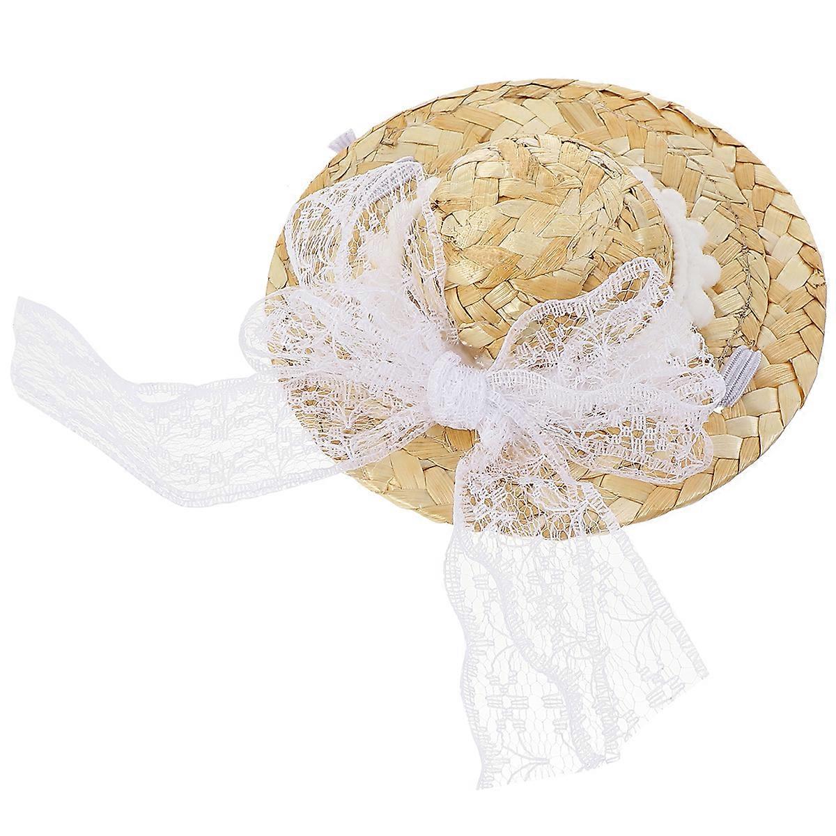 Woven Hat for Use Cat Hat Photo Prop 3Pcs