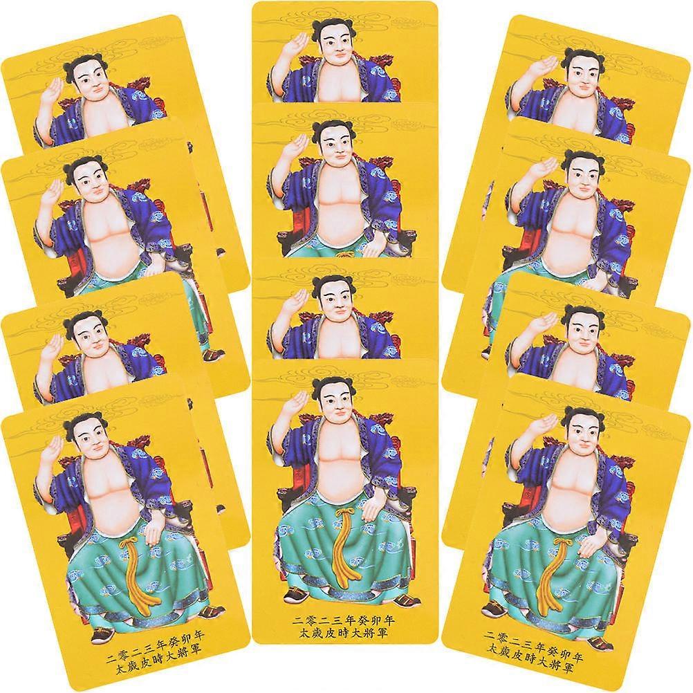 Protection Amulet Card Chinese General for Blessing 200Pcs Set