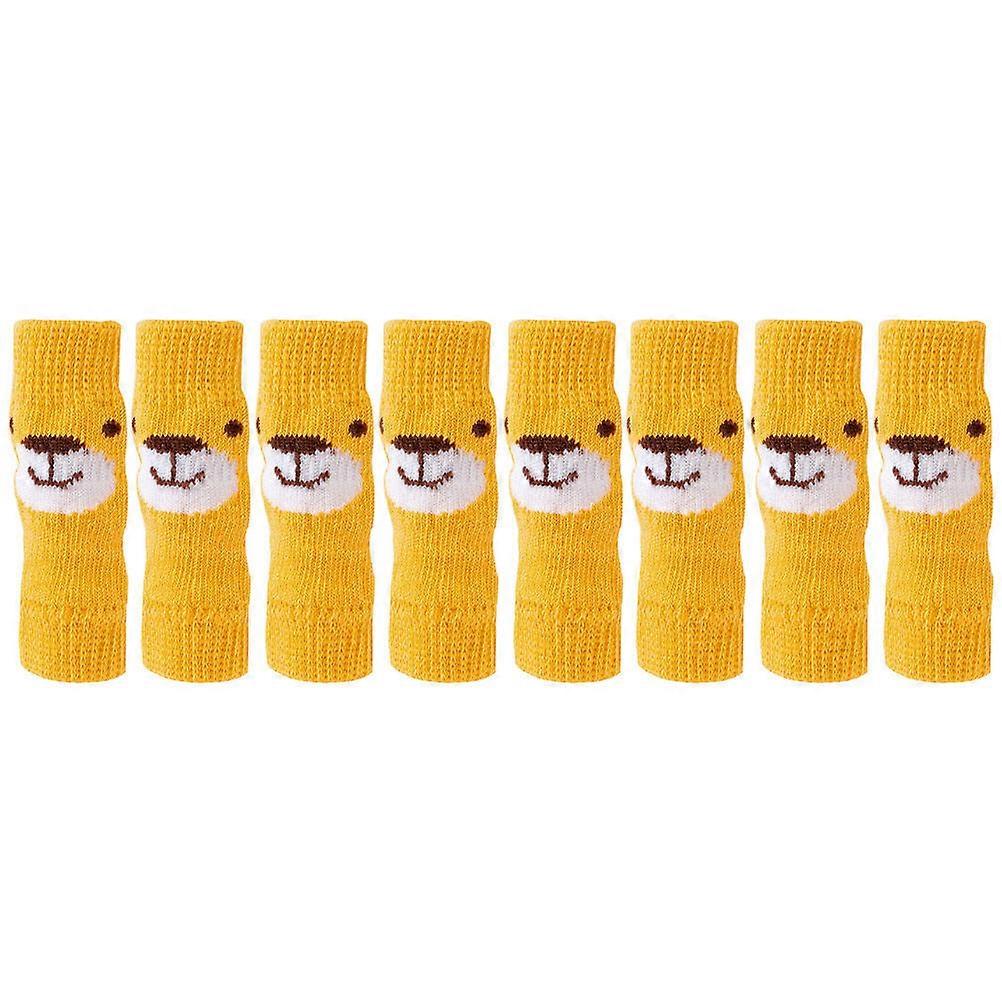 Dog Joint Protector for Leg Coverage 10Sets Yellow Socks for Puppies