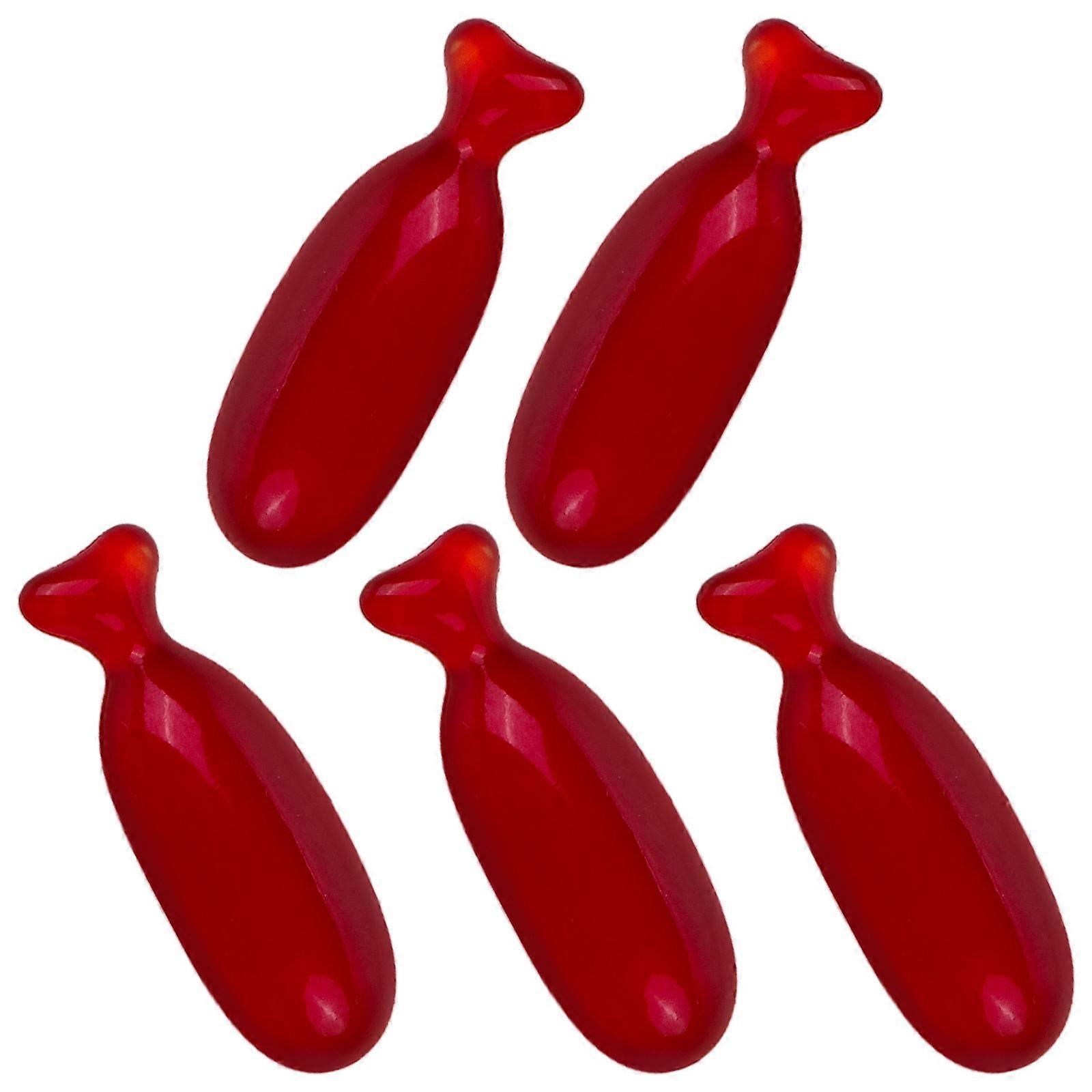 Dark Red Fake Blood Props for Party Use 20Pcs Halloween Makeup Set
