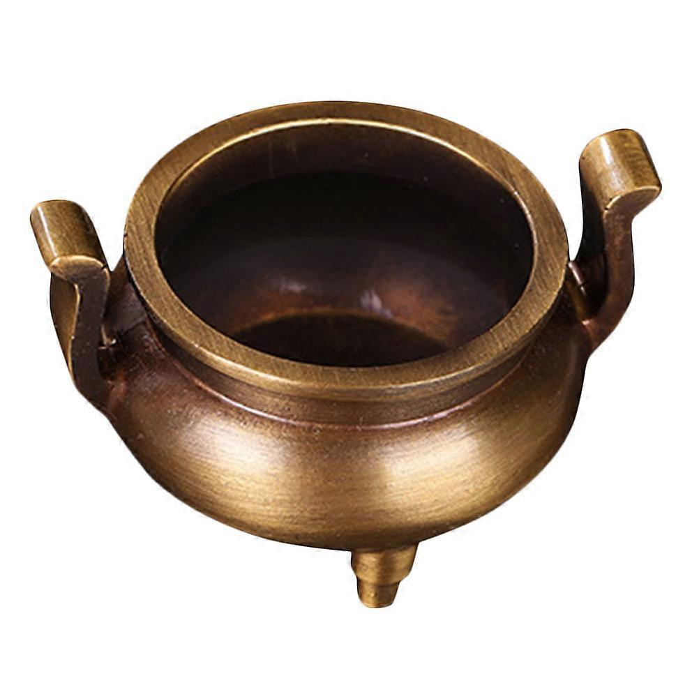 Incense Burner Pure Copper Small Burner with Ears for Decor 2Pcs