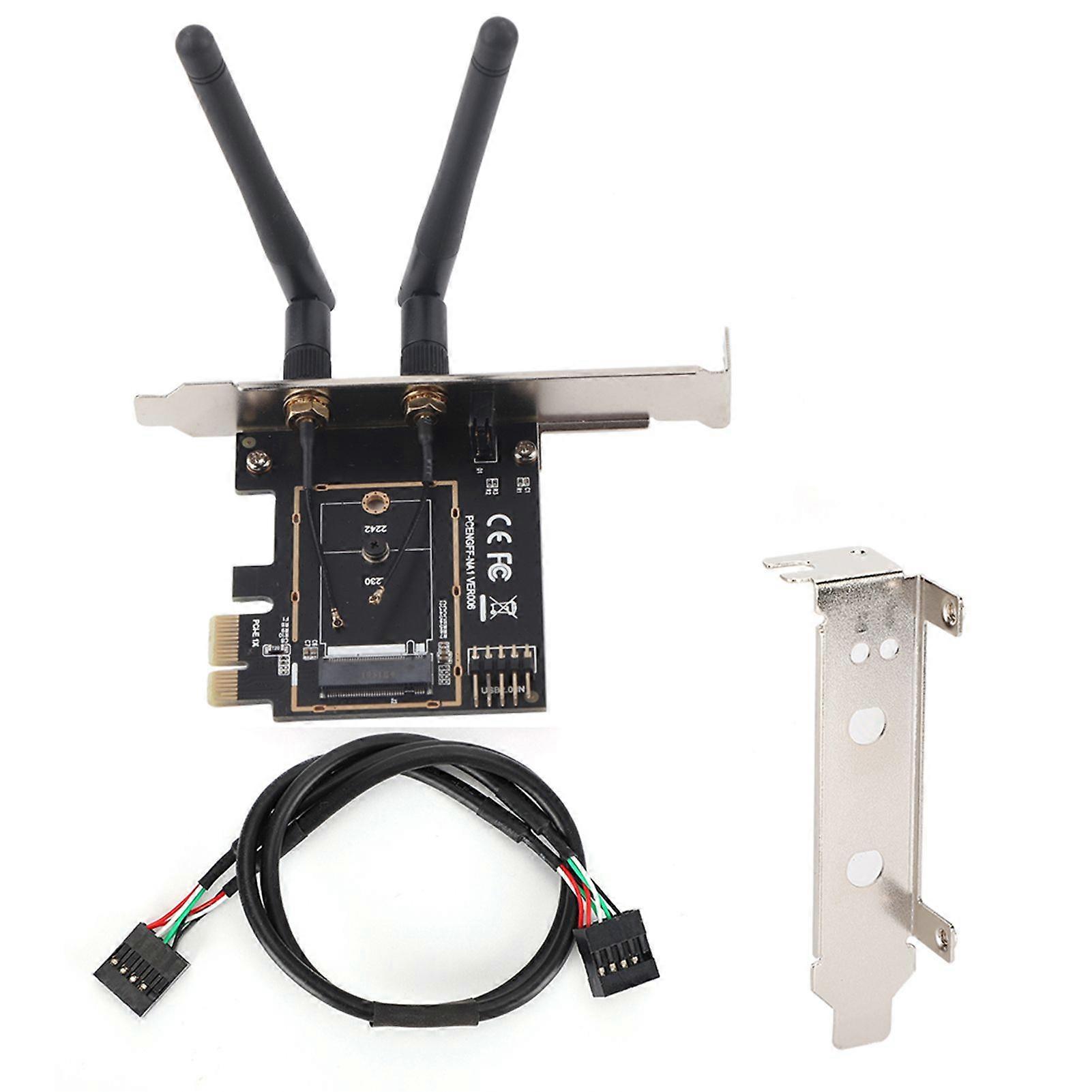 PCI E zu NGFF M.2 WIFI Wireless Modul Adapter Karte KEY A E Netzwerk Erweiterung Karte