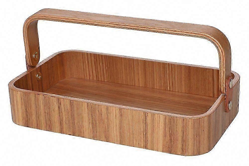 Natural Wood Tray with Handle