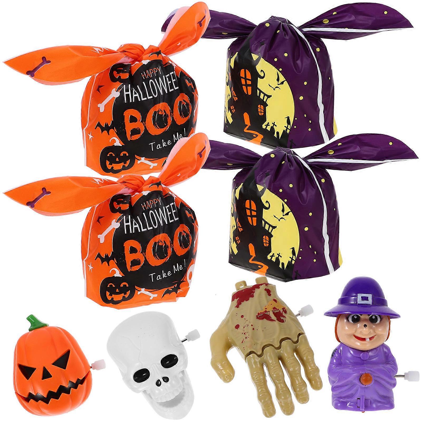Wind Up Halloween Toy Scared Toy for Kids 1Set Assorted Color Plastic