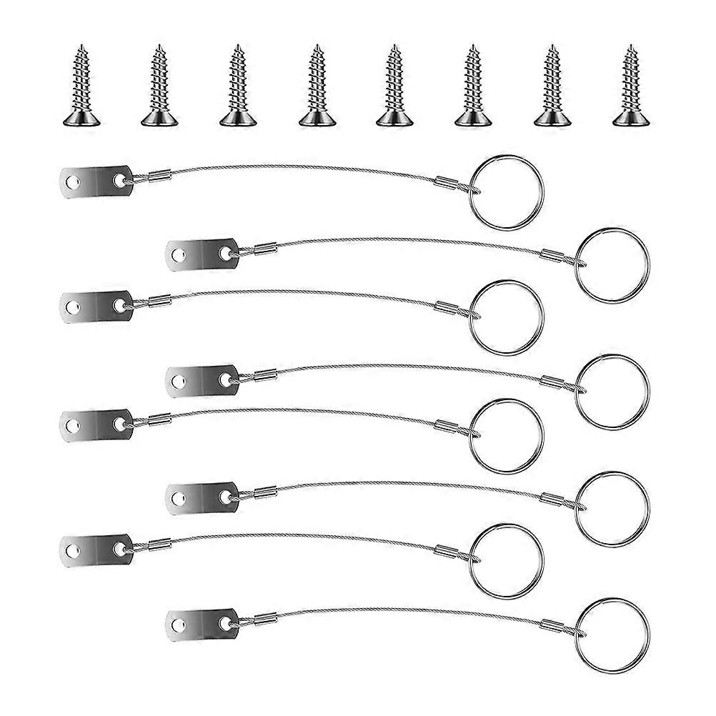 Stainless Steel Marine Hardwares Tether Wire for Boat 2Sets Strap