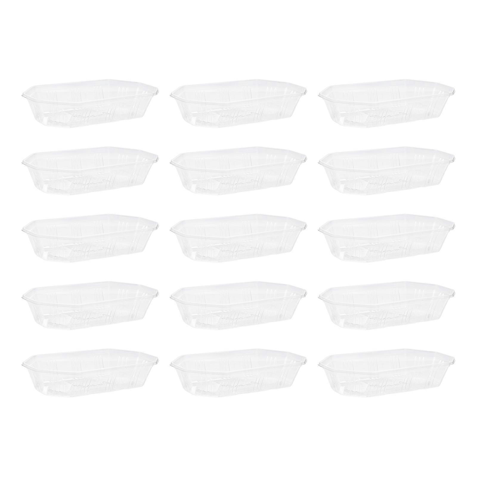 Fruit Storage Tray 100Pcs Pet Transparent for Home Use Crisper Tray with Versatile Usage