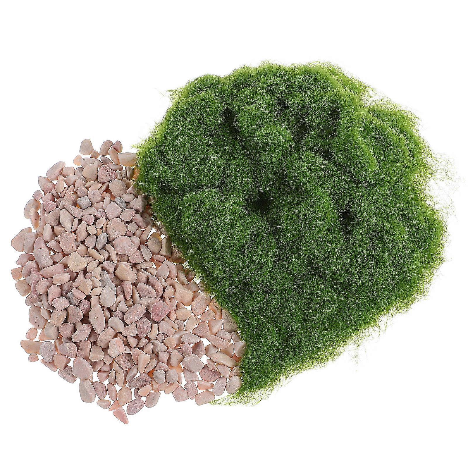 Artificial Grass Powder and Stone Set for DIY Model Railway 5Sets