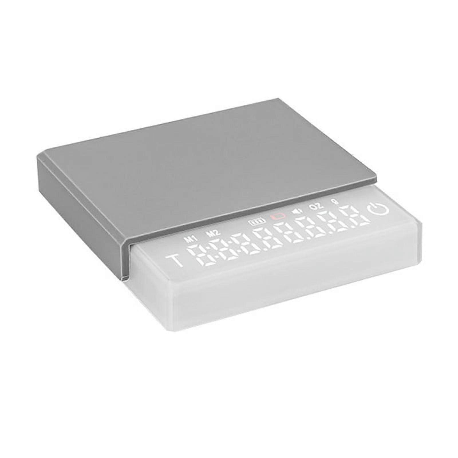 Digital Coffee Scale, Mini Electronic Coffee Scale with Touch Sensor LED Screen Espresso Mini Smart