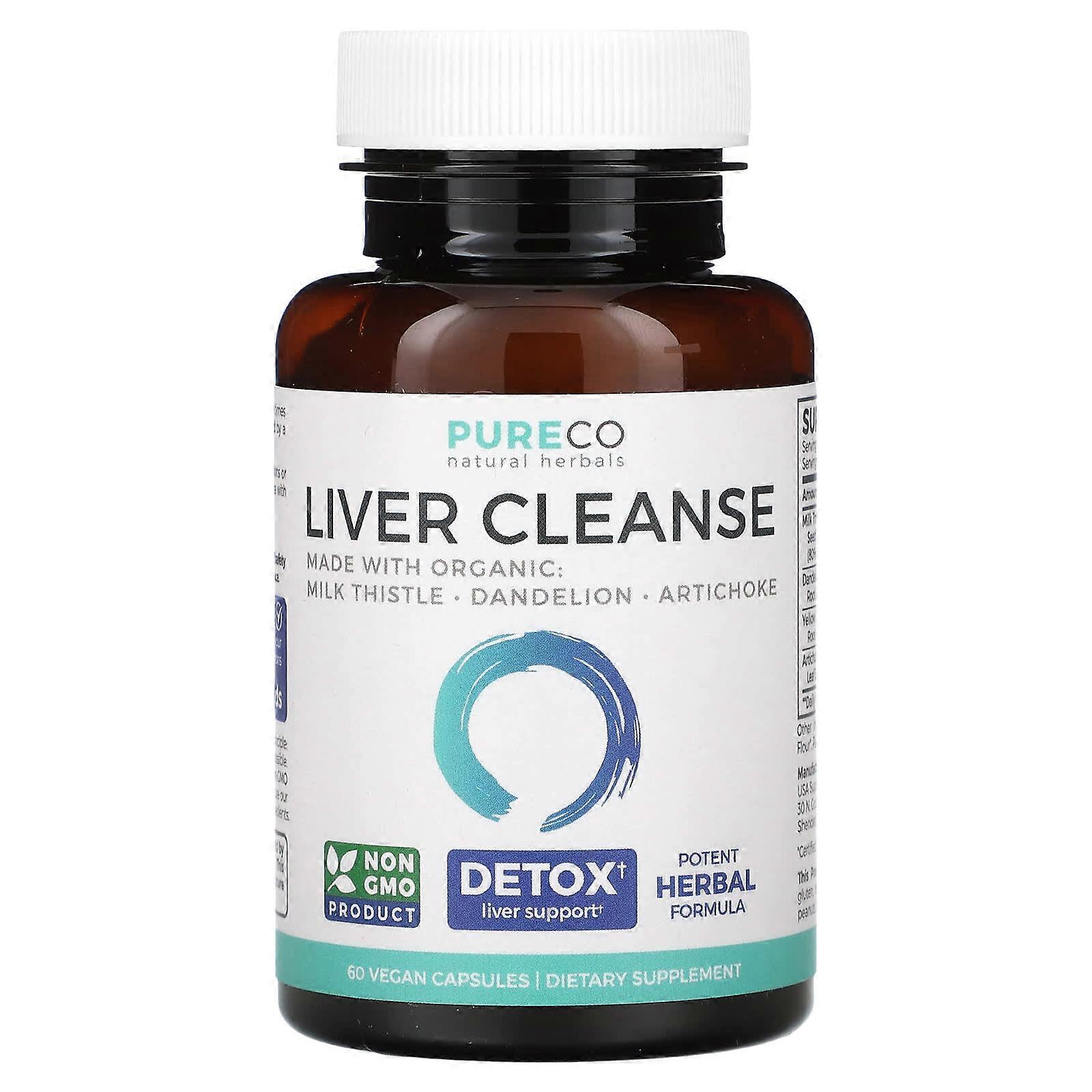 Pure Co., Liver Cleanse, 60 Vegan Capsules