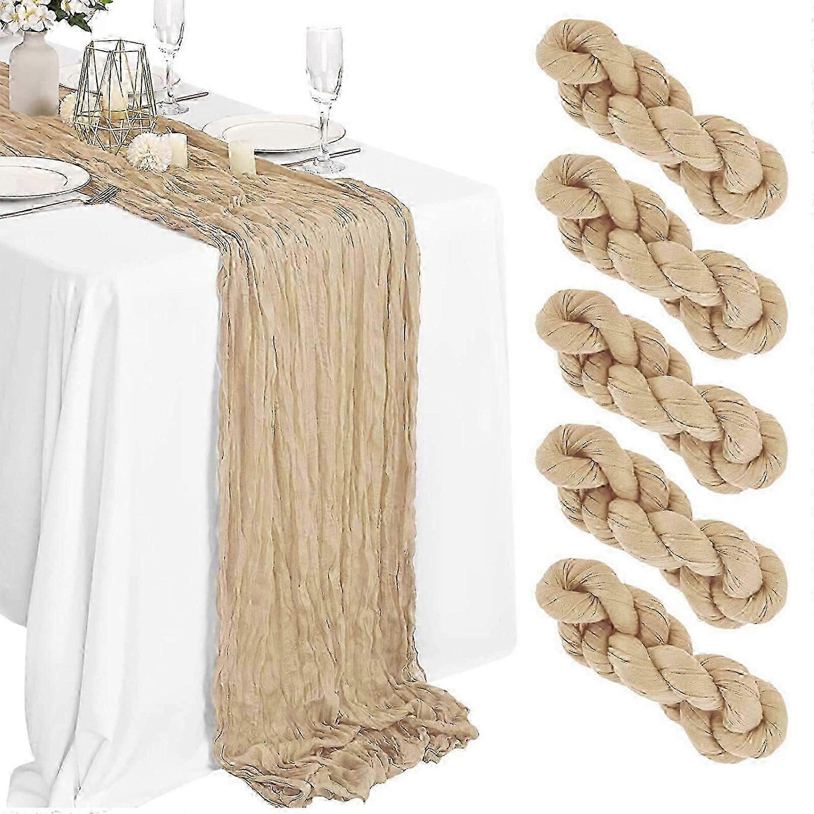 chemin de table de mariage 10 pieds étamine bohème rustique