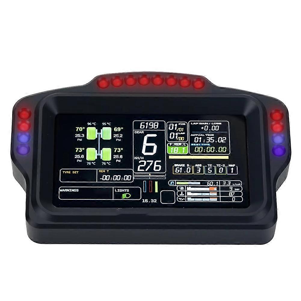  Simplayer Sim Racing Dash Display DV480 Pro Dashboard with 5inch Screen 16 RGB LED for Simagic Fanatec