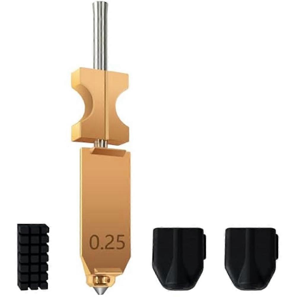 For FLASHFORGE AD5X Upgraded 0.25mm Hotend 3D Printer Nozzle Assembly- Extra 2PCS Silicone Socks+ 1PC Nozzle Brush