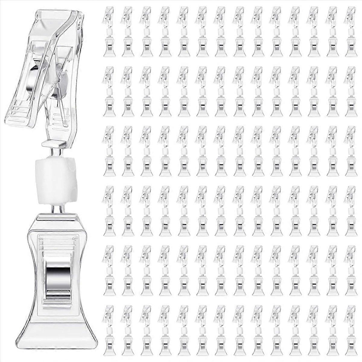 100Pcs Double Sided Sign Clips Sign Display Mini Clip