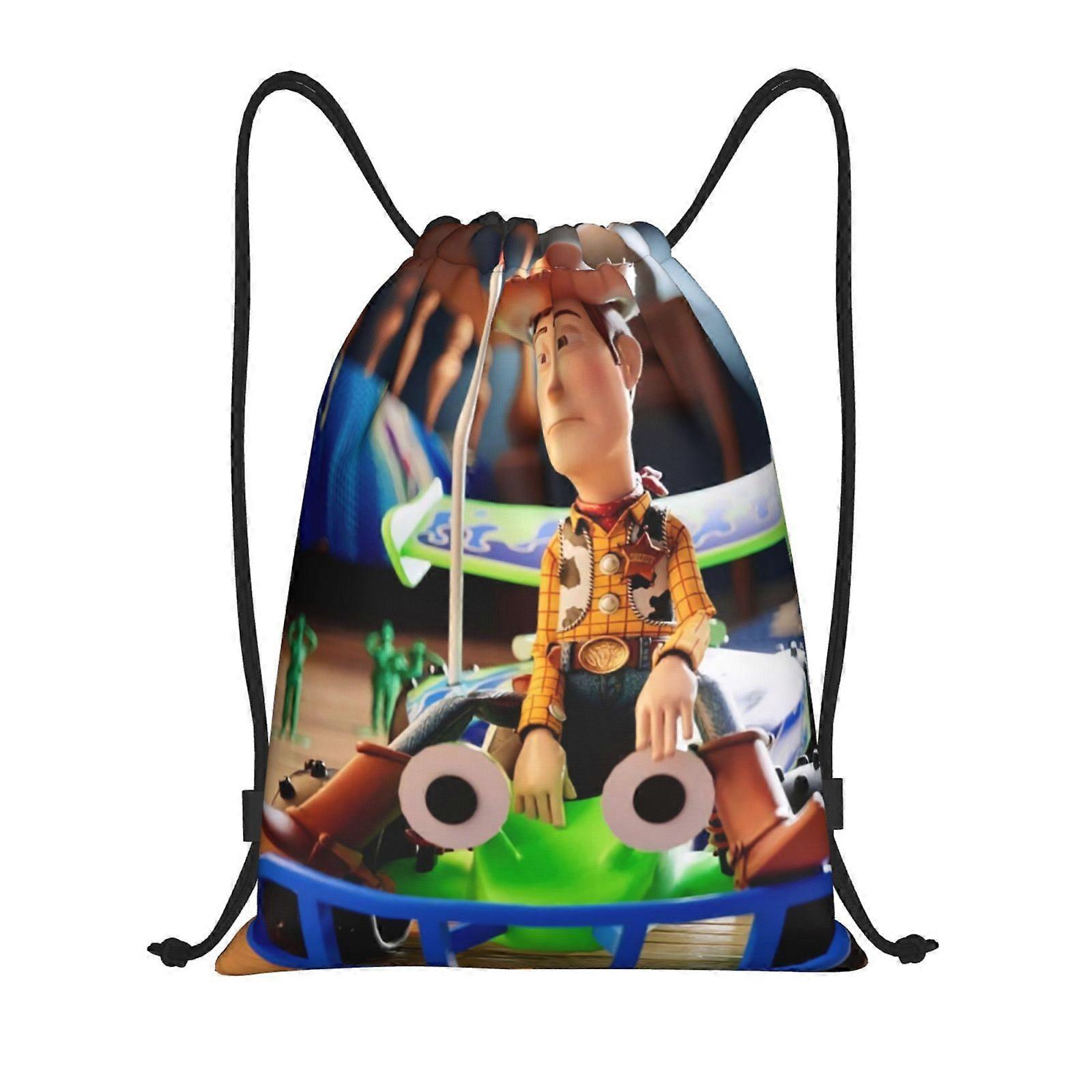 Toy Story Classic Drawstring Bag, Collapsible, Sports, Fitness, Drawstring Bag, Unisex, Beach Sports Travel Bag Medium