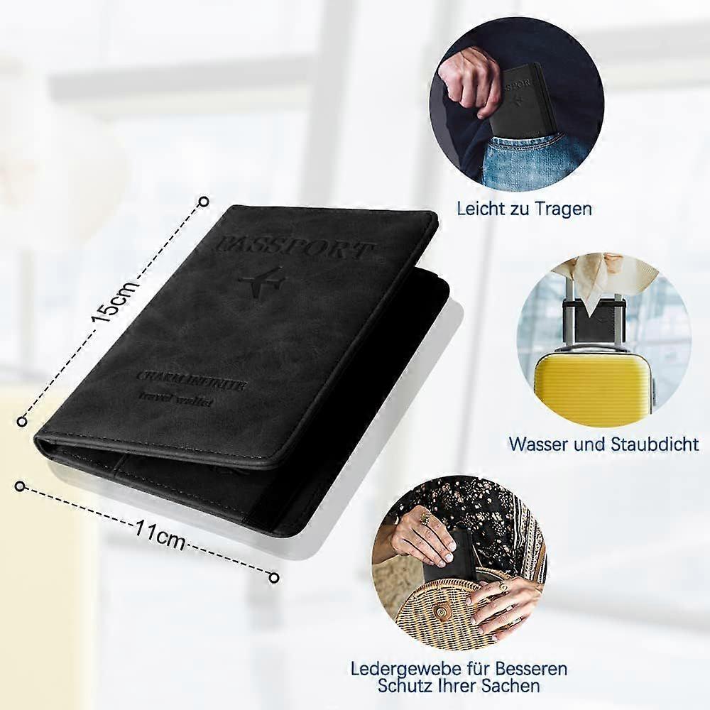 Passport folder cover bag travel wallet RFID protective sleeve with passport folder