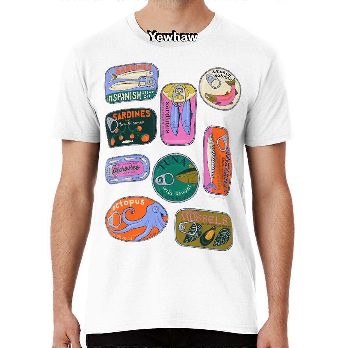 Tinned Fish Pattern T-shirt
